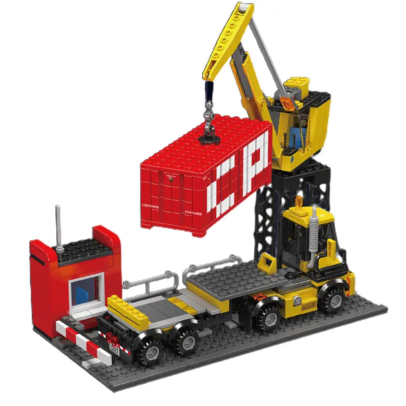 EMD SD40 Freight Train With Crane 1169pcs-1
